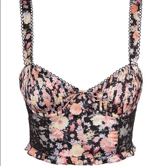 NWT For Love and Lemons Gardenia Long Line Bra - Picture 5 of 8